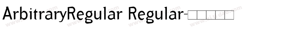 ArbitraryRegular Regular字体转换